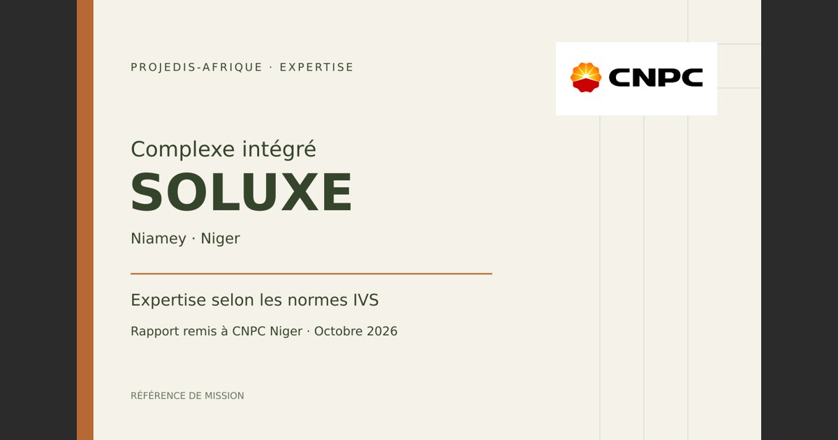 Présentation de la mission d’expertise du Complexe intégré SOLUXE pour CNPC Niger