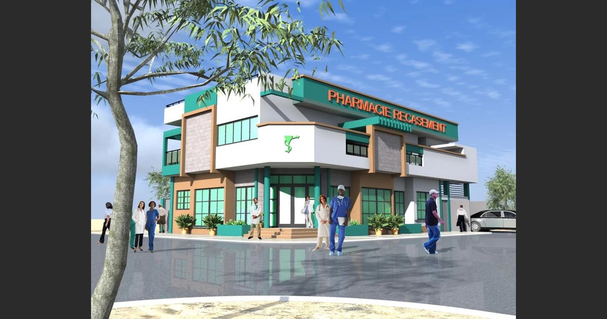 Perspective du projet de Pharmacie Recasement et logement de fonction à Niamey